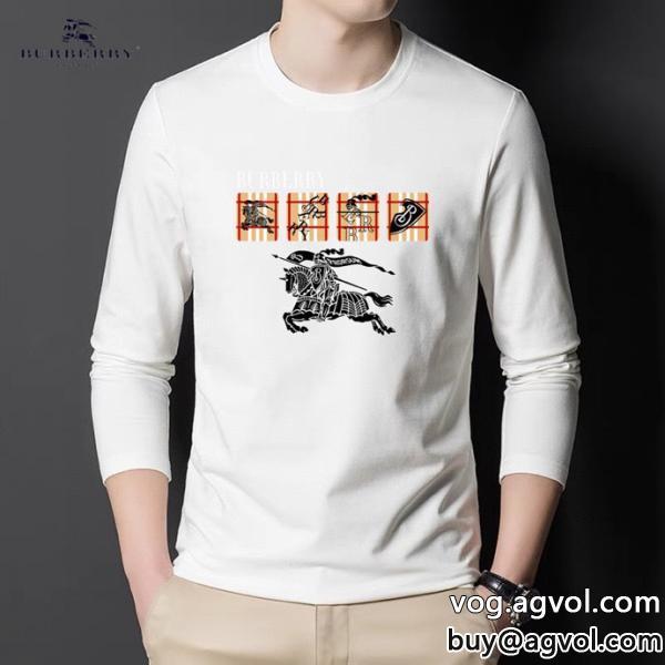 大人っぽい2026夏色っぽさブランド レプリカ長袖Tシャツバーバリー