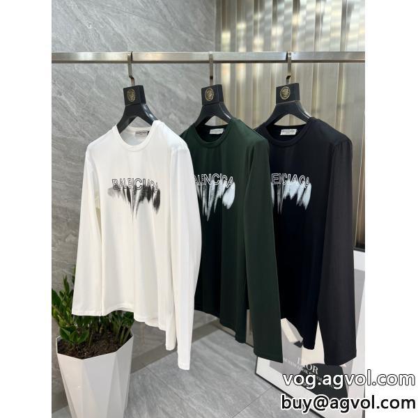 コピー ブランド 通販長袖Tシャツ限定版プリント限定デザインバレンシアガ