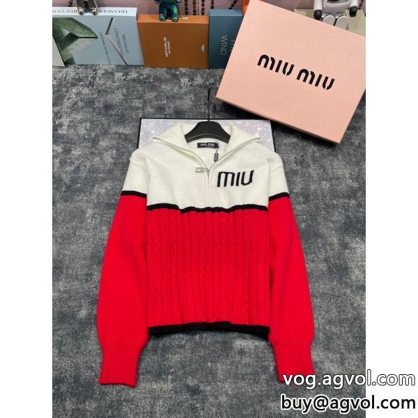 コピー 商品 販売MIUMIU存在感大きれいめコーデに変身セーター