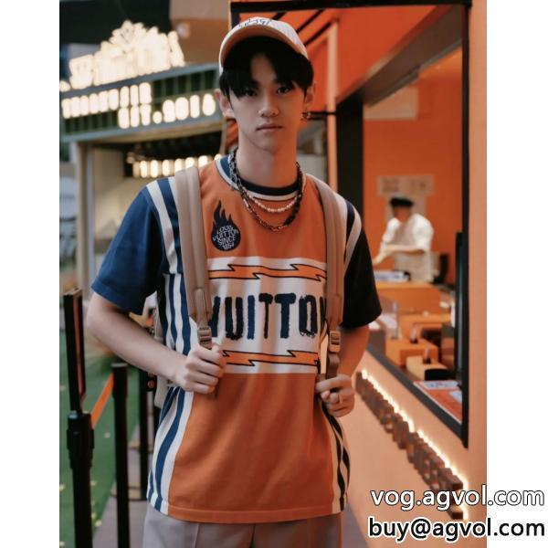 奥行きのある新鮮ながら上品スーパー コピー 販売半袖TシャツLOUIS VUITTON
