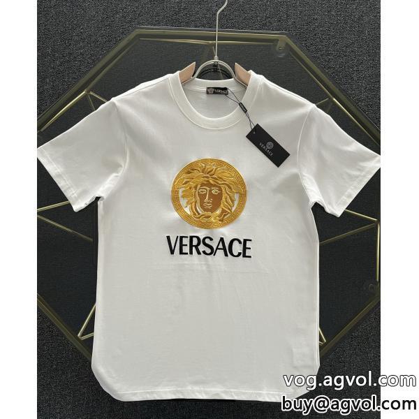 ブランド フェイク半袖Tシャツ季節をまたい新作アイテム今季のベスト新作VERSACE