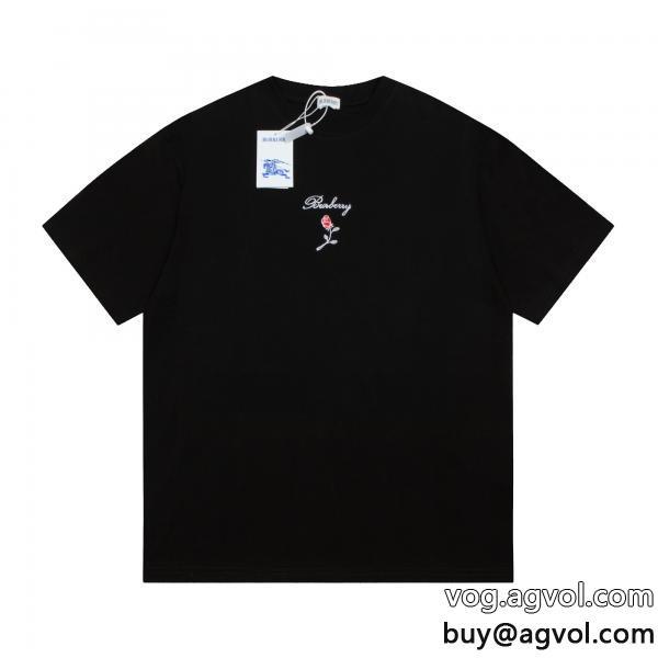 バーバリー偽物 ブランド 激安半袖Tシャツ快適な着心地王道コンビ