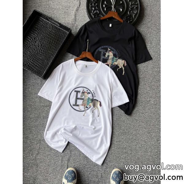 HERMESスーパー コピー 販売半袖Tシャツスタイリッシュファッション感満々