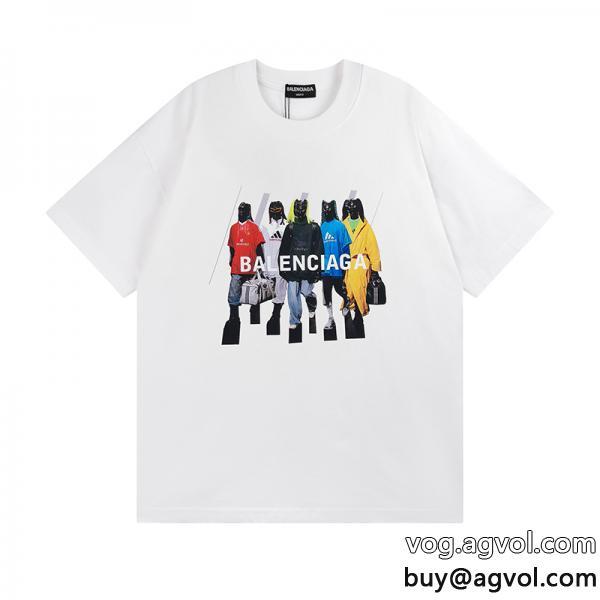 balenciaga雑誌も街も人気アイテム夏の必須アイテムを半袖Tシャツコピー ブランド