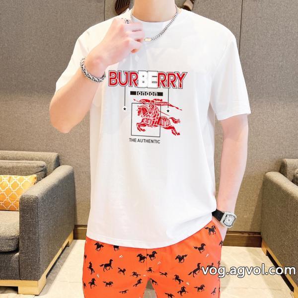 コピー 品 販売バーバリー派手すぎず上品なカジュアルコーデに半袖Tシャツ