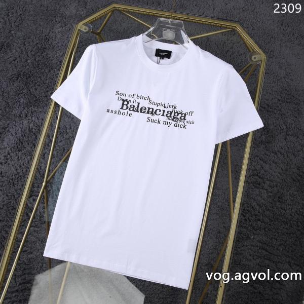 balenciaga半袖Tシャツブランド コピー  圧倒的な人気今年の夏は着こなし