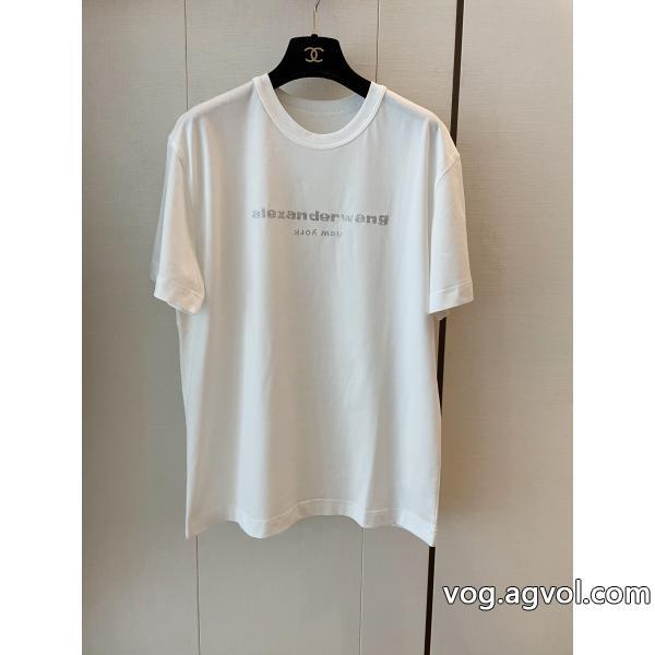 新作日本未入荷今年の大トレンドALEXANDER WANGブランド コピー半袖Tシャツ