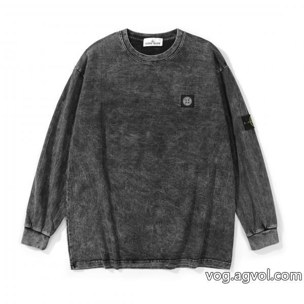 ブランド 品 激安 通販長袖Tシャツ透け感優しい風合いが魅力Stone Island