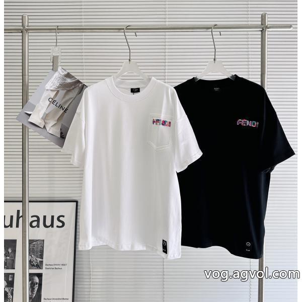 国内希少！大人気お洒落度が一段アップする偽物 ブランド半袖TシャツFENDI