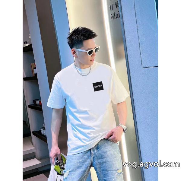 存在感大ハイセンスCELINEブランド スーパー コピー 舗半袖Tシャツ