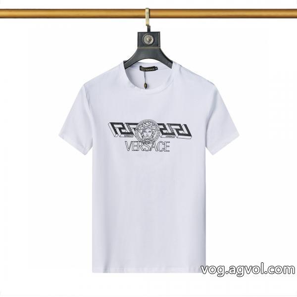 偽物 通販 定番人気完売在庫確保VERSACE半袖Tシャツ