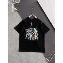 LOUIS VUITTONきれいめ上品に軽やかな印象ブランド コピー 着払い半袖Tシャツ