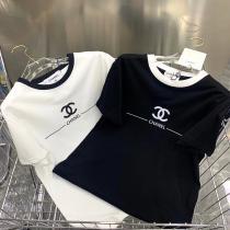 ブランド 偽物 通販半袖Tシャツ爽やかな色合い2026のトレンドCH