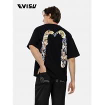 ブランド 激安 雑誌掲載今年らしい着こなしEVISU半袖Tシャツ