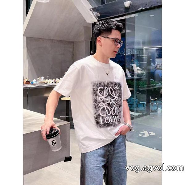 LOEWE半袖Tシャツ高品質素材定番人気　薄手柔らかブランド スーパー コピー 優良