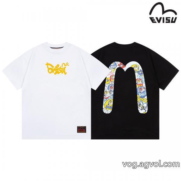 偽物 ブランド ショップ夏限定大人の可愛さを引き立て半袖TシャツEVISU