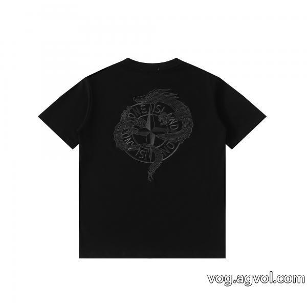半袖Tシャツブランド 品 激安 通販Stone Island存在感大ユニセックススタイル