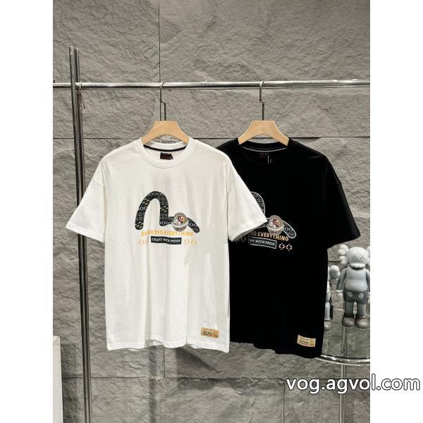 EVISU偽 ブランド夏の涼しい人気新作今年の夏は着こなし半袖Tシャツ