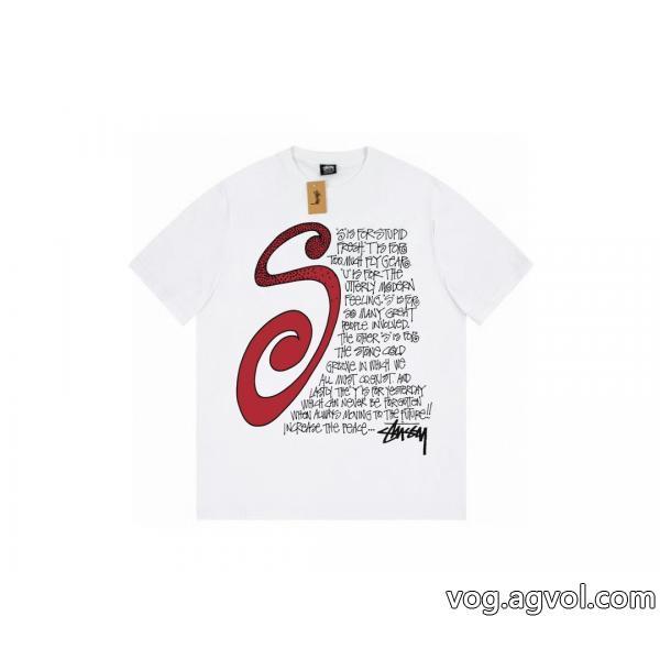 STUSSY半袖Tシャツ上品さ漂う使い勝手のよさが魅力偽 ブランド 