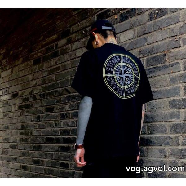 リッチな印象に海外直送半袖TシャツStone Island偽 ブランド