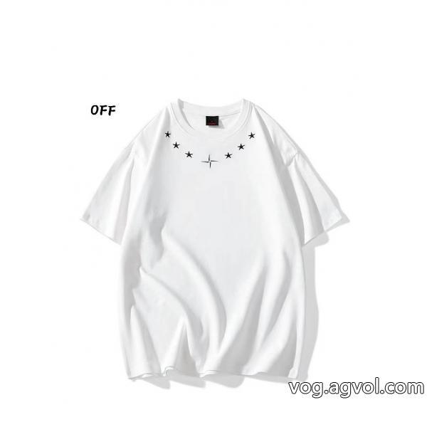 偽 ブランド 優秀なアイテム先行予約販売オフホワイト半袖Tシャツ