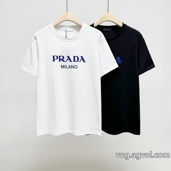 コピー ブランド 通販お洒落上級者魅力がたっぷり半袖Tシャツプラダ