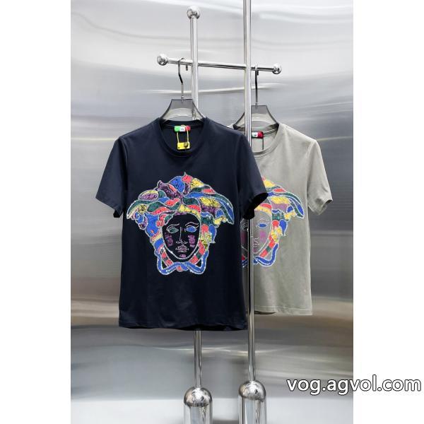 偽 ブランド半袖Tシャツ即完売SS23注目スタイルヴェルサーチ