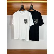 海外限定通気性と吸汗性に優れブランド フェイククロムハーツ半袖Tシャツ