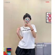 半袖Tシャツブランド コピー  MIUMIU清潔感のある肌見せ好感度が高いアイテム