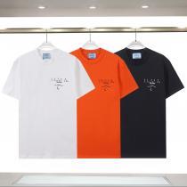 クラシカルな雰囲気春らしい繊細なアイテム半袖TシャツPRADAブランド 激安