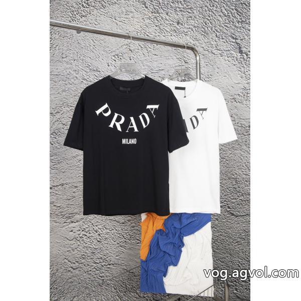 夏らしい爽やかさ高い人気偽 ブランド半袖Tシャツプラダ