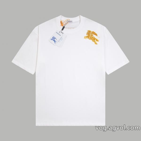 コピー 品 ブランド半袖TシャツBURBERRY通気性のいいリッチな印象に