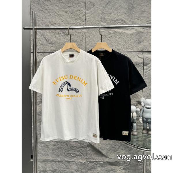 スーパー コピー 通販エヴィス半袖Tシャツ23SS新作 カジュアルコーデに上品さ漂う