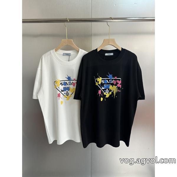 プラダスーパー コピー 品今シーズン新作きれいめな印象で着こなし半袖Tシャツ