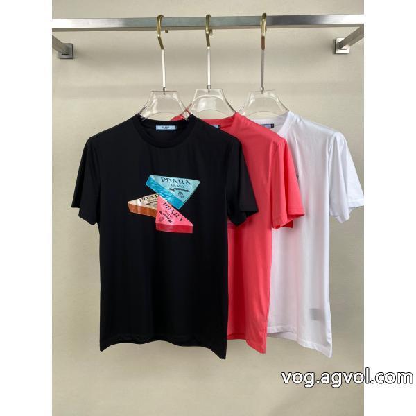限定デザイン大人気完売前に新作モデル激安 ブランドPRADA半袖Tシャツ