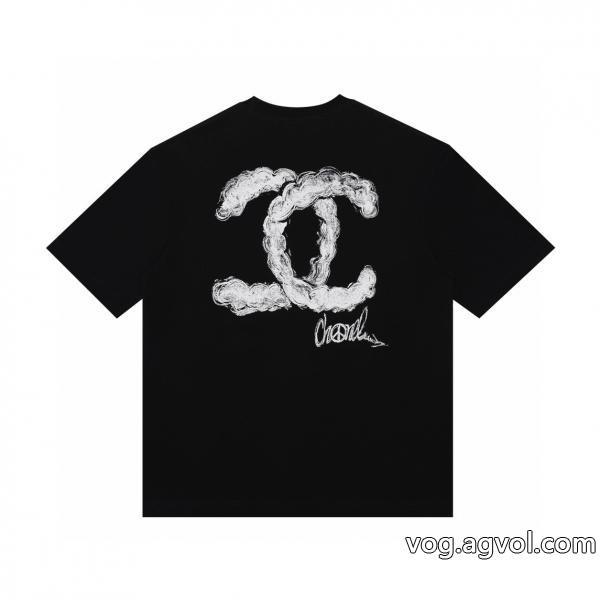 CHカジュアルさセレブや芸能人からも愛用ブランド コピー 販売半袖Tシャツ