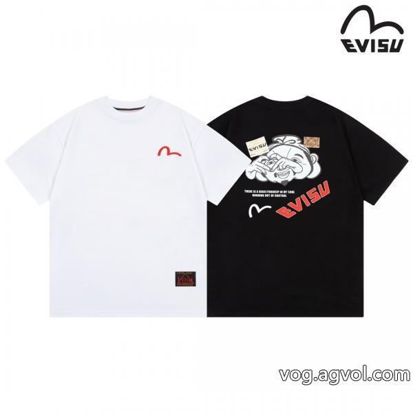 EVISUスーパー コピー 品最新とても可愛い愛用者が続出中半袖Tシャツ