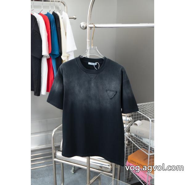 高級感が好評ですファッション感満々PRADA半袖Tシャツコピー ブランド 優良