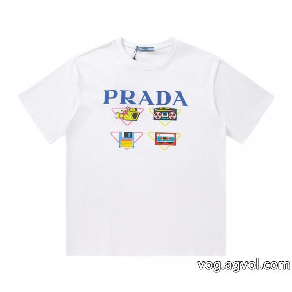 プラダコピー ブランド 通販半袖Tシャツ一目惚れした新商品☆完売必至