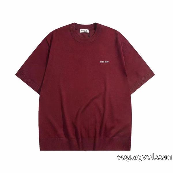 半袖Tシャツミュウミュウ偽物 ブランド限定モデル昨年も人気のアイテム新品