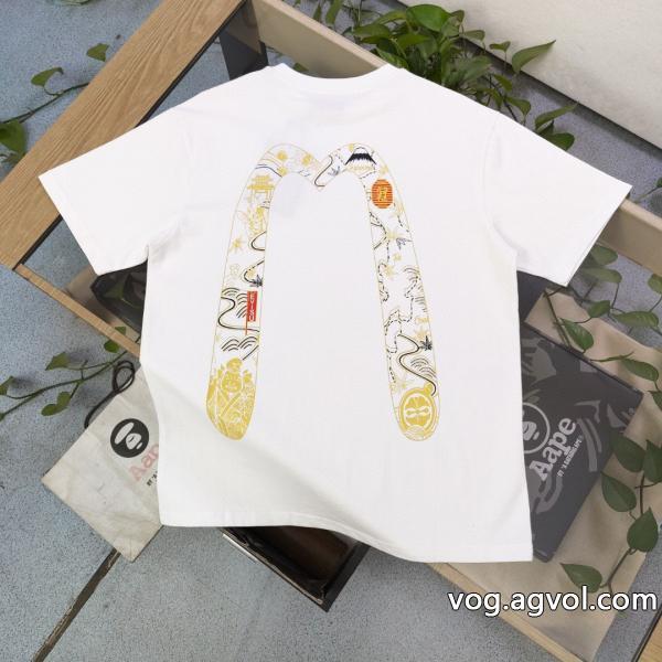 EVISU偽物 ブランド期間限定セール風合いが魅力半袖Tシャツ