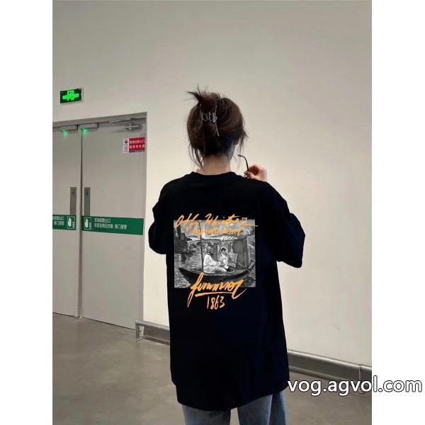 リラックス感急上昇大胆なカジュアルダウン偽 ブランド 販売半袖Tシャツステューシー
