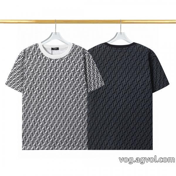 最終セール2026人気新色が登場FENDIブランド 偽物 激安 通販半袖Tシャツ
