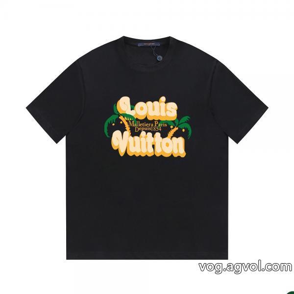 この夏絶対欲しい在庫あり即発半袖TシャツLOUIS VUITTONコピー ブランド 優良