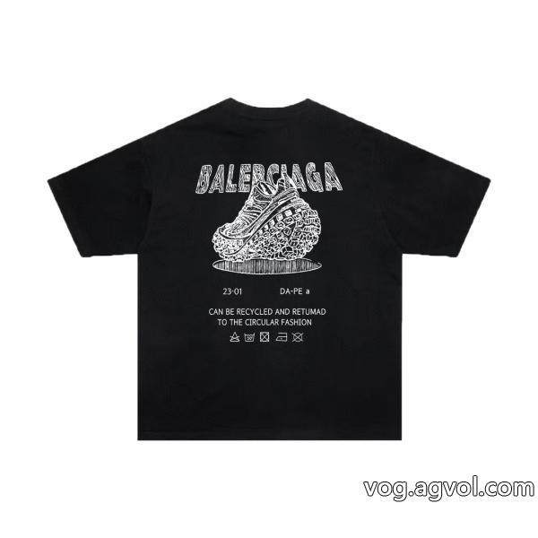 ブランド 激安半袖TシャツbalenciagaSS23完売必至元気な印象に