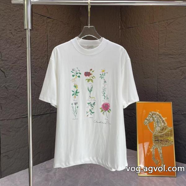 DIORブランド 偽物 激安風通しの良いフレア夏に最強アイテム半袖Tシャツ