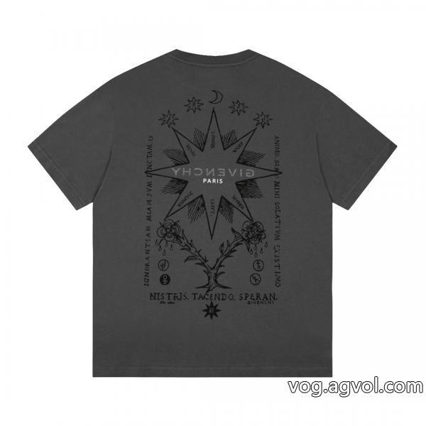 半袖Tシャツ偽 ブランド ロゴが素敵通勤の定番ジバンシー