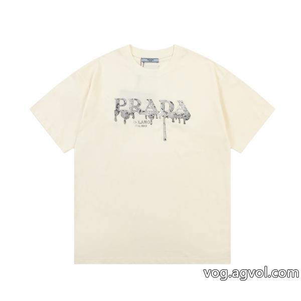 コピー 商品 販売定番人気商品海外直送半袖Tシャツプラダ