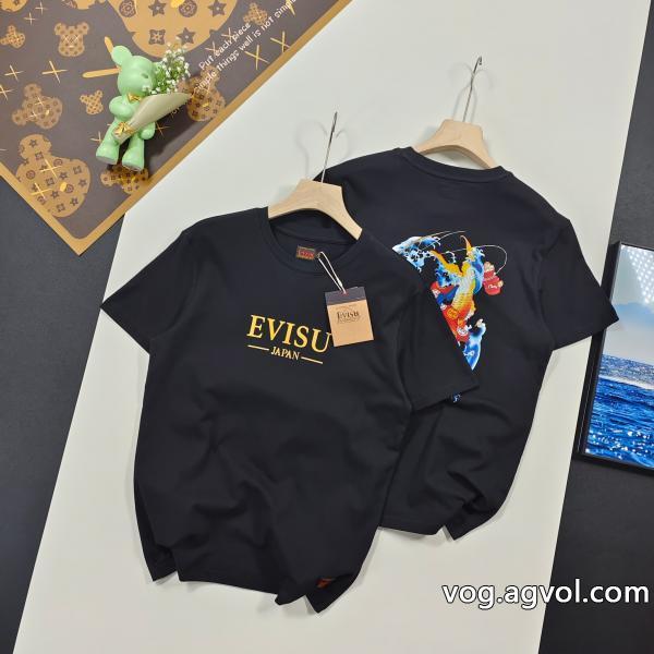 半袖Tシャツ偽 ブランド ロゴが素敵通勤の定番エヴィス