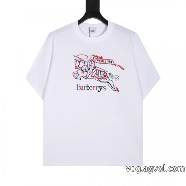 バーバリー半袖Tシャツ人気急上昇中清潔感溢れるブランド コピー 販売